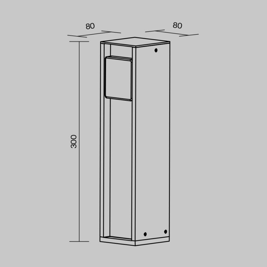 Уличная розетка Outdoor O459FL-GF01SC MAYTONI Socket Графит