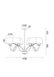 Люстра Freya FR5034PL-06CH Freya Tina Хром