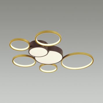 Люстра потолочная LUMION 5256/99CL NORBERT черный, матовое золото