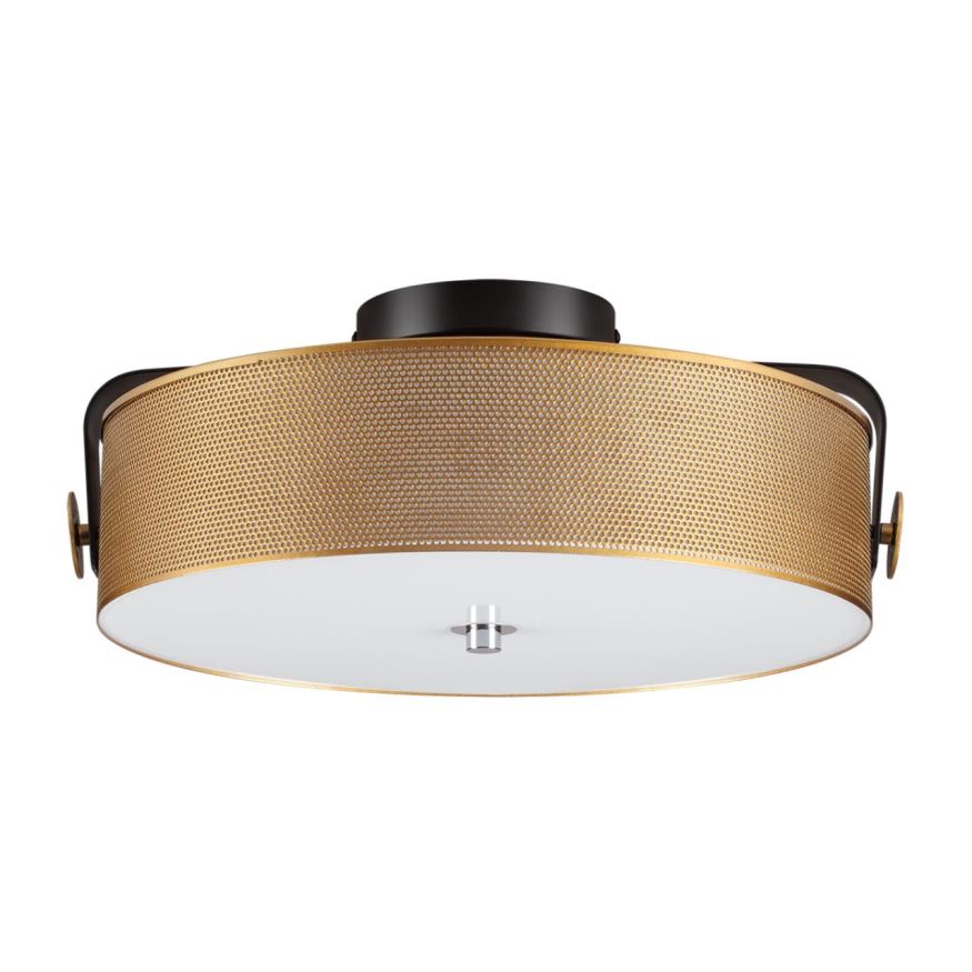 Потолочный светильник LUMION 6597/40L DRUMY черный, античная латунь