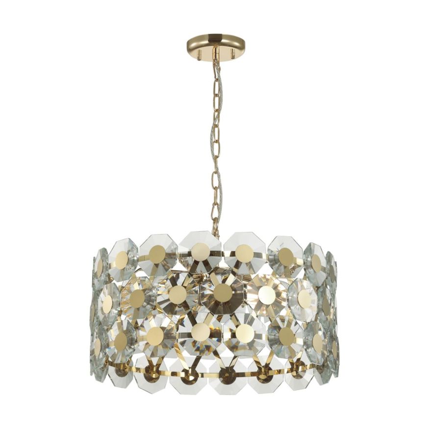 Люстра ODEON LIGHT 4974/6 TOKATA золотой/хрусталь