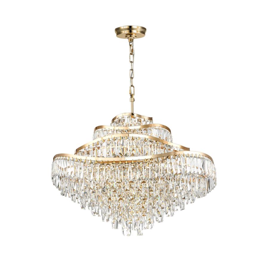 Люстра ODEON LIGHT 5073/25 WAYTA золото/прозрачный