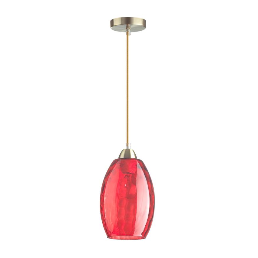 Подвес LUMION 4488/1 SAPPHIRE античная бронза, красный