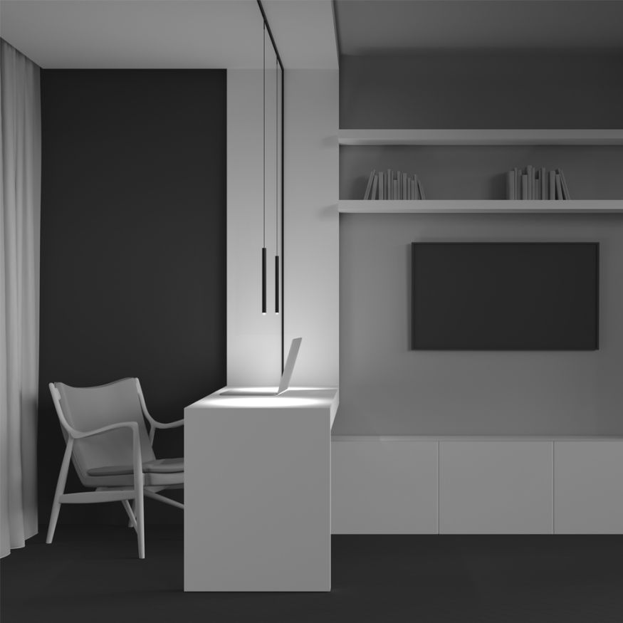 Трековый подвесной светильник Technical TR191-1-3W4K-M-B MAYTONI Skim Черный