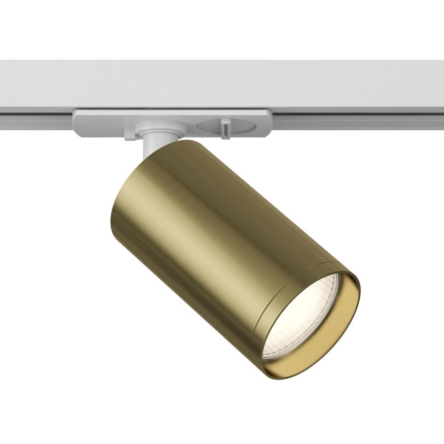 Трековый светильник (Набор) Technical TR020-1-GU10-WBS MAYTONI Focus S Белый и Латунь