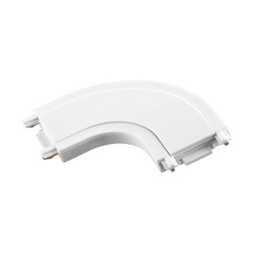 Соединитель с токопроводом "L" для низковольтного шинопровода скруглённый NOVOTECH 135208 SMAL белый