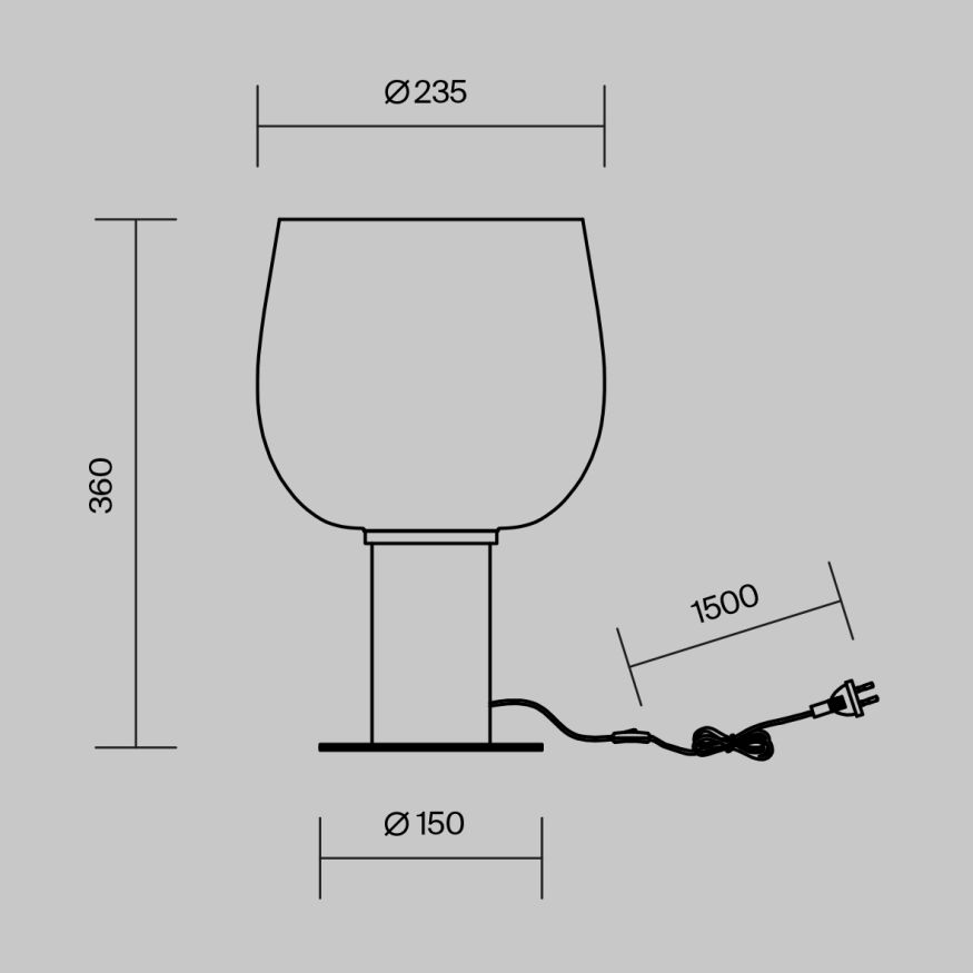 Настольный светильник Maytoni MOD414TL-01B Maytoni Smart Casual Черный