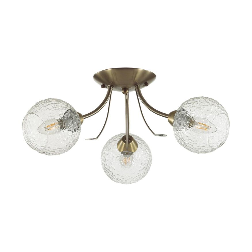 Люстра потолочная LUMION 5266/3C TULA античная латунь