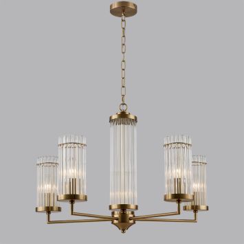 Люстра LUMION 6527/5 ELLOW латунь