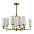 Люстра ODEON LIGHT 4990/10 KASALI матов. золотой/белый/стекло