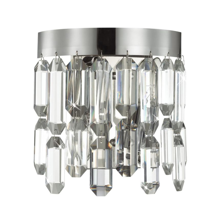 Настенный светильник ODEON LIGHT 4985/2W DAKISA хром/хрусталь