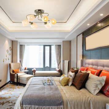 Люстра потолочная LUMION 4528/6C DOROTHY античная бронза, белый