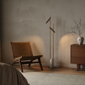 Напольный светильник (торшер) Maytoni MOD460FL-L6BS3K Maytoni Trust Латунь