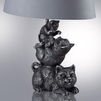 Настольная лампа LUMION 8128/1Т CATTY серый