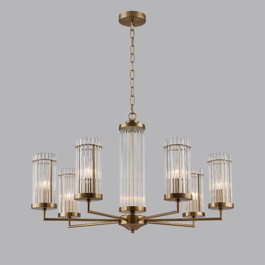 Люстра LUMION 6527/7 ELLOW латунь