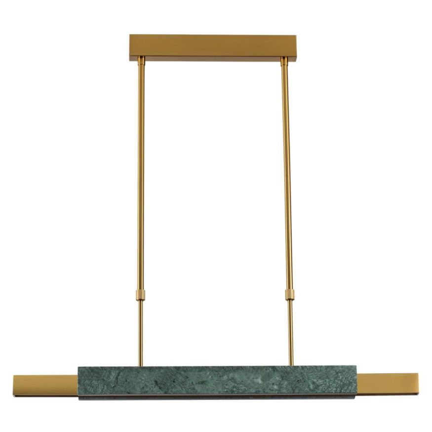 Подвесной светильник ODEON LIGHT 4360/25L MARMI изумрудный мрамор/антич.бронза/металл