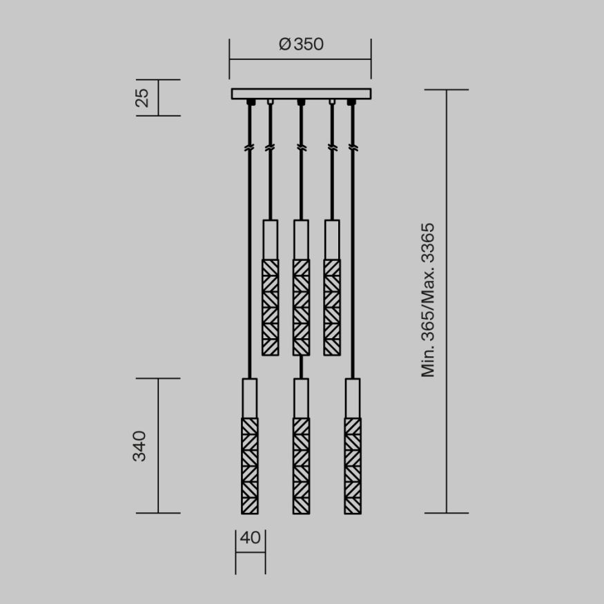 Подвесной светильник Maytoni MOD328PL-L18BS3K Maytoni Selemo Латунь