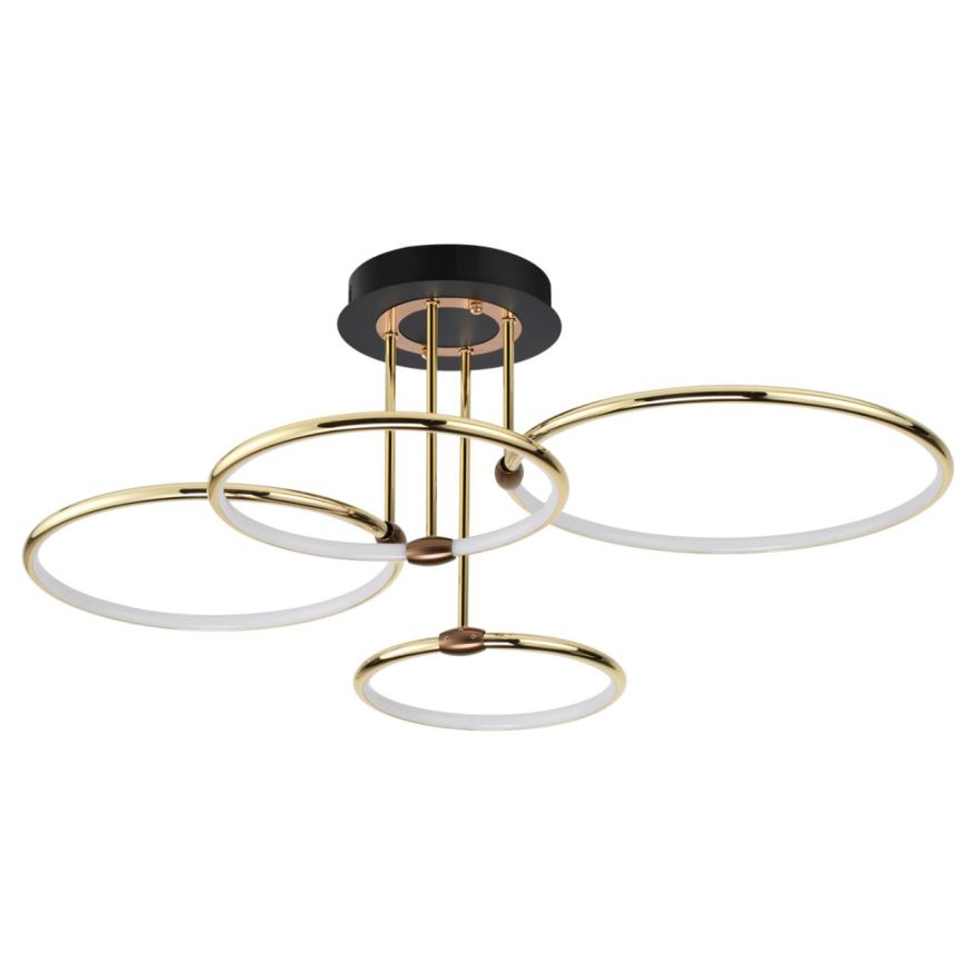 Люстра потолочная LUMION 5283/96CL URSULA золотой, коричневый