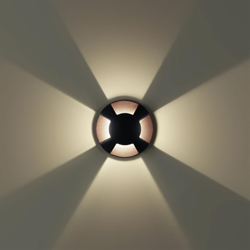 Встраиваемый грунтовый светильник ODEON LIGHT 6662/3GL3 WALD черный