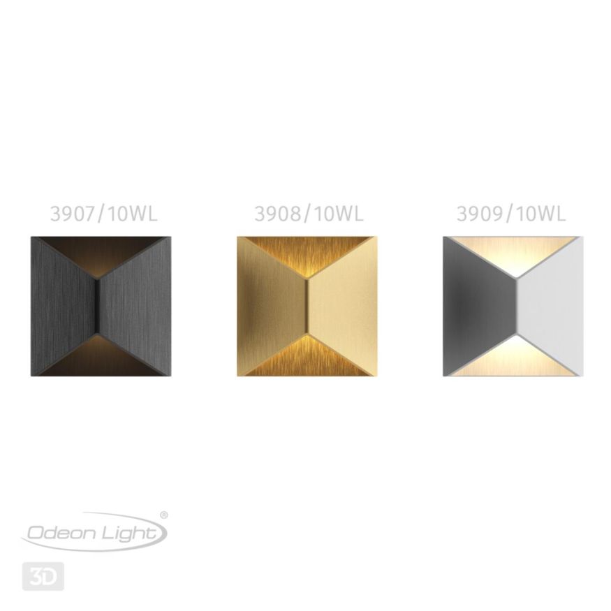 Настенный светильник ODEON LIGHT 3907/10WL TIBRO черный