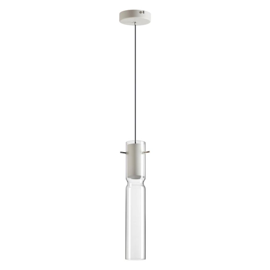 Подвес ODEON LIGHT 5058/5LB SCROW белый/прозрачный