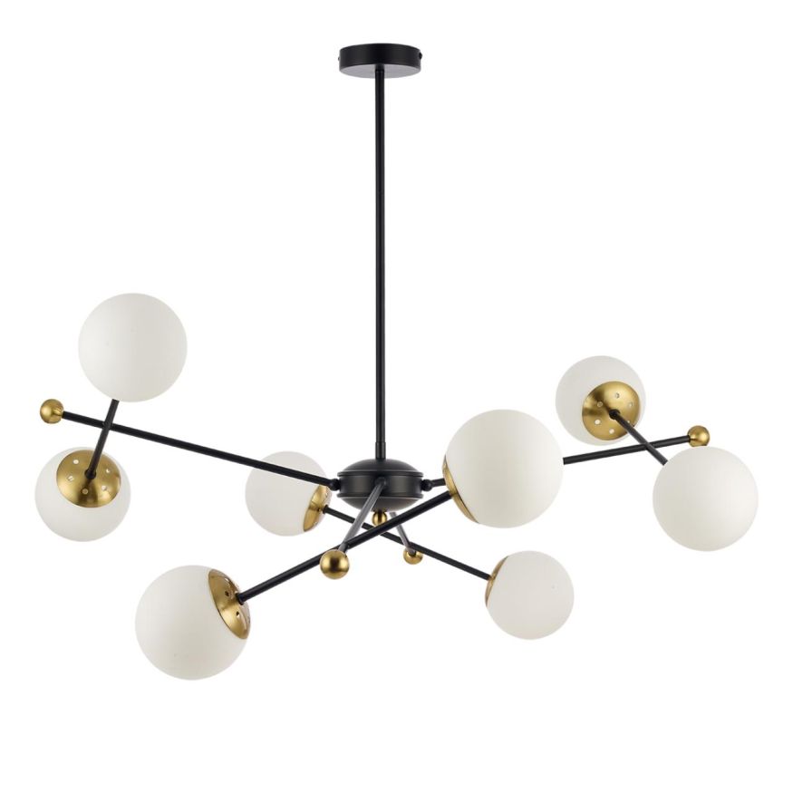 Люстра потолочная LUMION 6581/8 MELODY черный, золотой