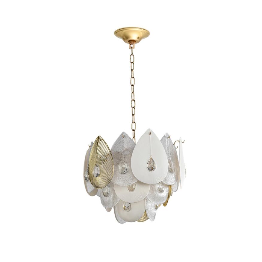 Люстра ODEON LIGHT 5050/11 CABOCHON золото/прозрачный/белый