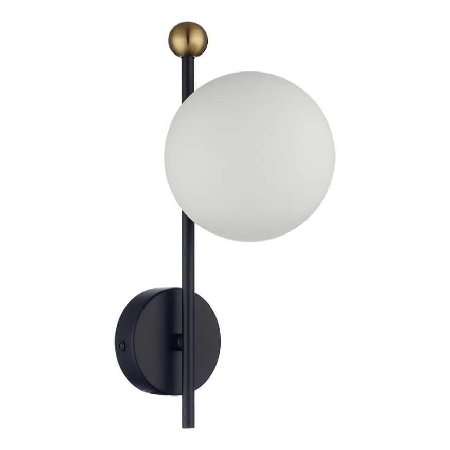 Светильник настенный LUMION 6581/1W MELODY черный, золотой