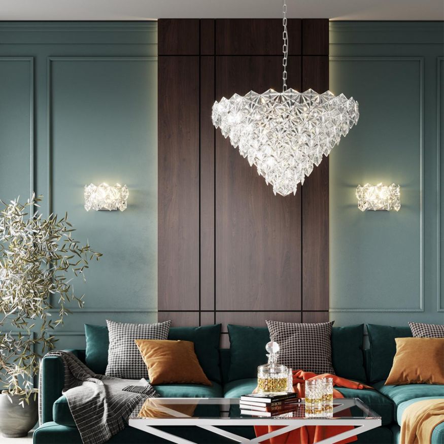 Люстра ODEON LIGHT 4923/10A TALERTI хром/прозрачный/стекло