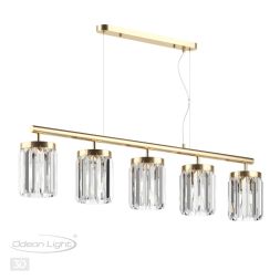 Люстра ODEON LIGHT 4987/5 VASSA золотой/хрусталь