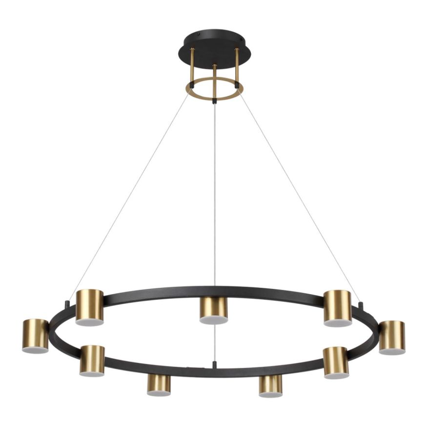 Светильник подвесной LUMION 6532/58L FLINT чёрный, латунь