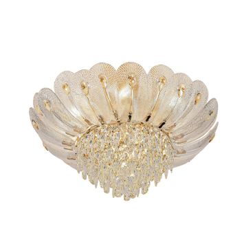 Люстра потолочная ODEON LIGHT 5048/11 PAROTI золото/прозрачный/янтарный