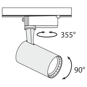 Трековый светильник Technical TR003-1-6W4K-W MAYTONI Vuoro Белый