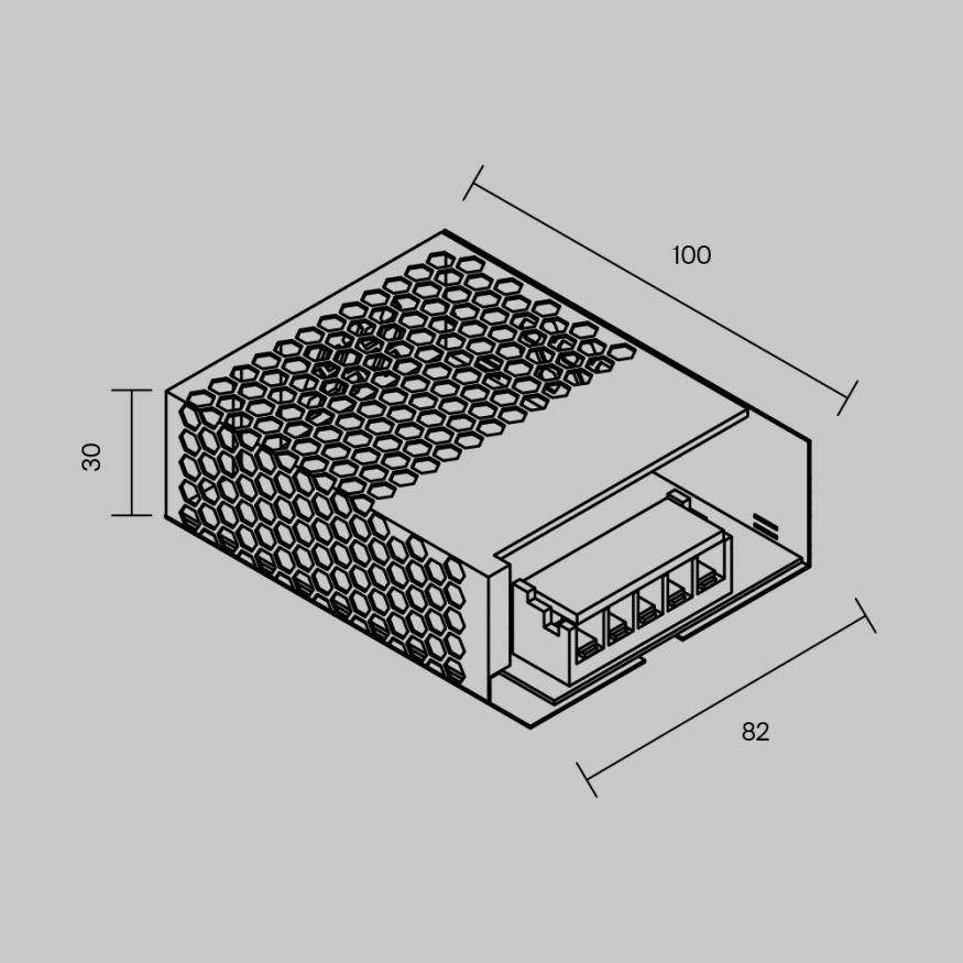 Источник напряжения Led Strip 811007 MAYTONI Источники напряжения 12В Серебро