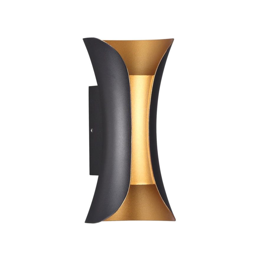 Настенный светильник ODEON LIGHT 3886/6BG KRISTA черный/золотистый