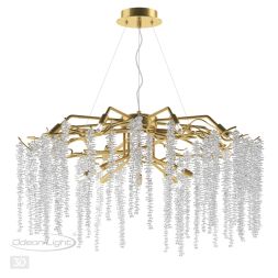 Люстра ODEON LIGHT 5005/14 Banche золотой/прозрачный металл/хрусталь