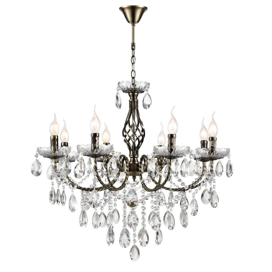 Люстра LUMION 8190/8 LINN металл, хрусталь