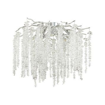 Люстра ODEON LIGHT 5004/8C Banche серебристый/прозрачный металл/хрусталь