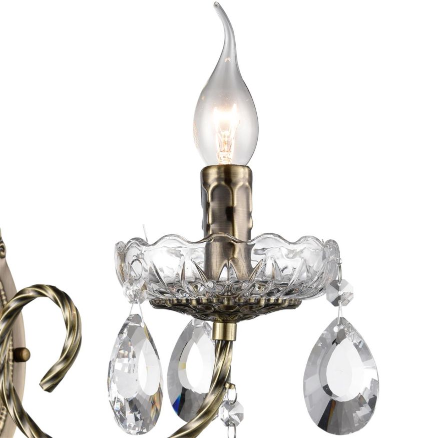 Бра LUMION 8190/1W LINN металл, хрусталь