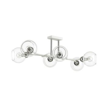 Люстра потолочная LUMION 4517/6C ALANA белый, хром