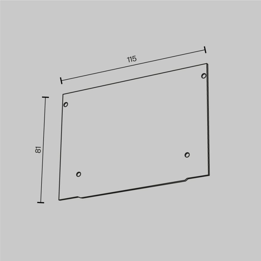 Комплектующие для профиля Technical ALM013EC-PL-W MAYTONI Заглушки и крепления для профиля Белый