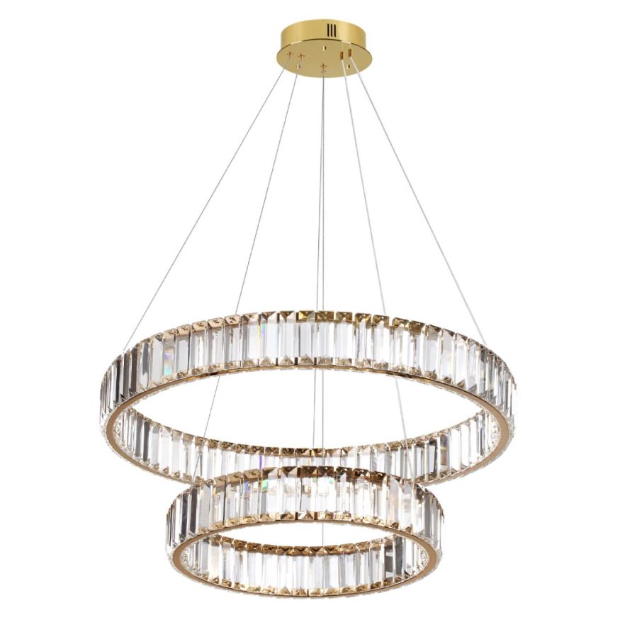 Люстра ODEON LIGHT 5015/60L Vekia золотой/прозрачный/металл/хрусталь