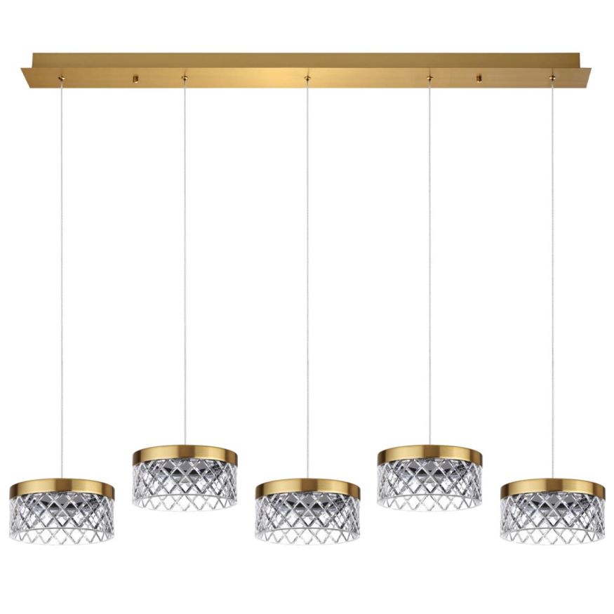 Люстра ODEON LIGHT 5032/30LA FIVRE античн.бронза/прозрачный