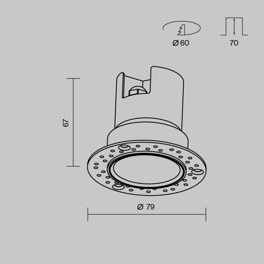 Потолочный светильник Outdoor O501DL-L5B3K MAYTONI Grit Черный