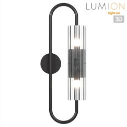 Бра LUMION 6561/2W TORONTO черный, прозрачный
