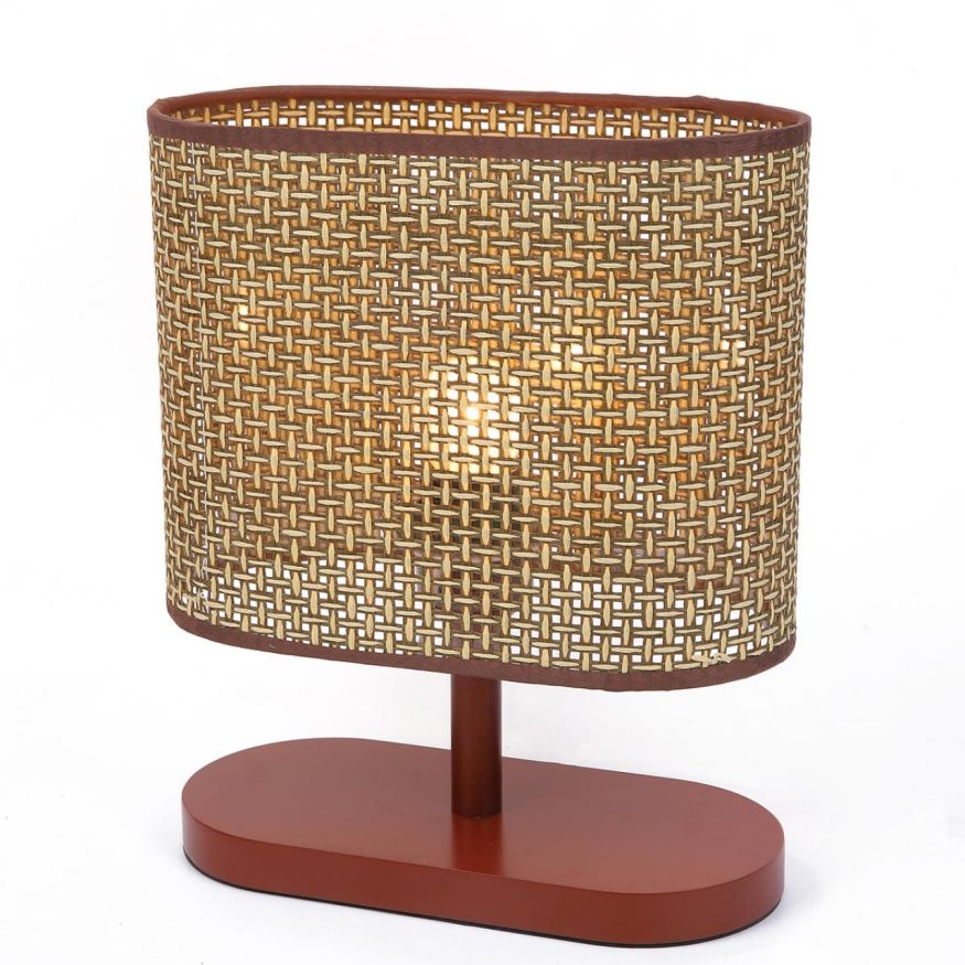 Настольная лампа LUMION 8202/1T MADERANA кофейный, коричневый