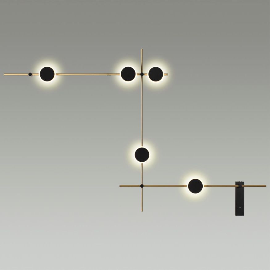 Настенный светильник ODEON LIGHT 6632/18WL FLAVIO металл/черный/античная бронза