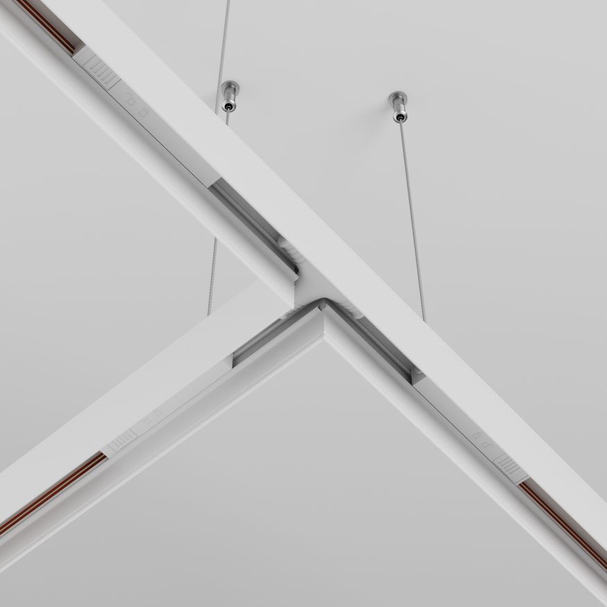 Комплектующие для систем освещения с токоведущими элементами Technical TRA034CWT-42W MAYTONI Accessories for tracks Exility Белый