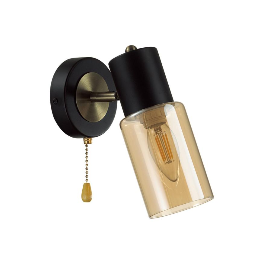 Бра LUMION 5644/1W RONNIE черный, бронза
