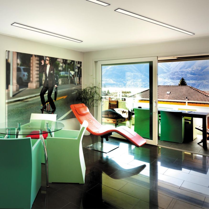 Встраиваемый светодиодный линейный светильник NOVOTECH 358821 ITER черный